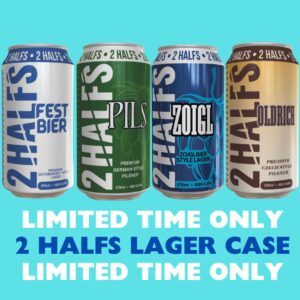 LIMITED TIME 2 HALFS LAGER PACK